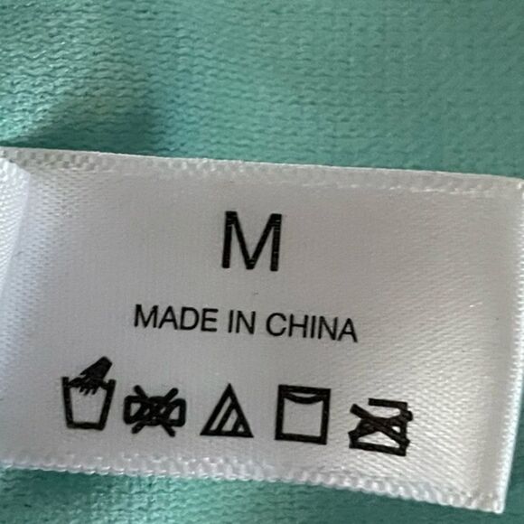 Girls medium turquoise southwest design ruffle flounce macrame Boho bikini - Picture 14 of 14